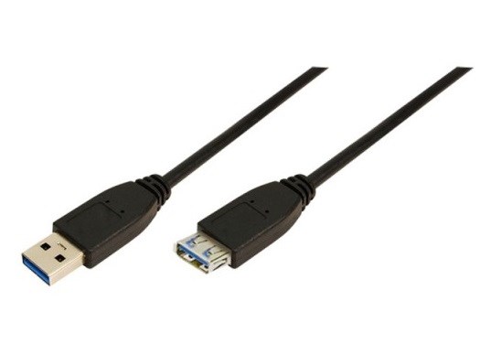 USB კაბელი LogiLink CU0043 Extension Cable USB 3.0 Type A to Type A, 3M, Black USB კაბელი LogiLink CU0043 Extension Cable USB 3.0 Type A to Type A, 3M, Black